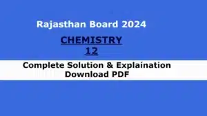 RBSE 2024 chemistry 12