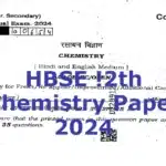 HBSE 12th Chemistry paper 2024